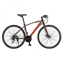 YOUSR vélo YOUSR Vélo de Route, 700C Roue en Alliage léger en Aluminium, 21 Vitesses Shimano Circuit Vélo de Course Freins à Disque mécaniques Doubles Red