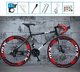 YTDHBLK Vélos de routes YTDHBLK GTT Vélo de Route, 26 Pouces, Roues Vélo de Route à Double Disque de Frein Vélos, Armature en Acier au Carbone à Haute, Route de vélos de Course, et Les Femmes Adultes Hommes / Red