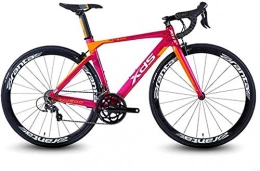 YZPTYD vélo YZPTYD 20 Vitesse Route, Route Aluminium lger vlo, dgagement Rapide Vlo de Course, Parfait for la Route ou la salet Trail Touring, Orange, 460mm Cadre, Taille: 510mm Cadre, Couleur: Rouge