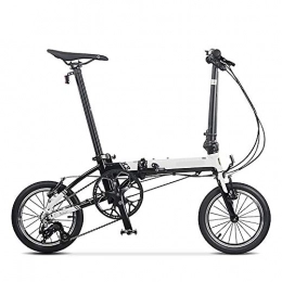 CHEZI vélo CHEZI FoldingRoue de Bicyclette Pliante Version Urbaine de banlieusard d'hommes et de Femmes vélo 14 Pouces 3 Vitesses