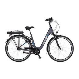 Fischer Vélos de villes Fischer Cita ECU 1401 Homme et Femme | RH 44 cm | E Bike avec Moteur Avant 32 Nm | Batterie 36 V Vélo électrique City |, Anthracite Mat, Rahmenhöhe