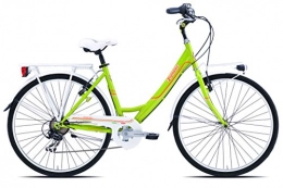 Legnano vélo Legnano Cycle 261 Tropea, City Bike Femme, Femme, 4L261, Verde / Arancione, 46