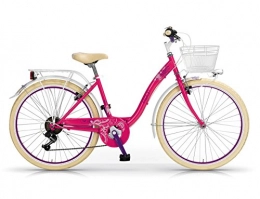 MBM vélo MBM 200 / 18 Fleur, vélo de Trekking et Citta Mixte Enfant Taille Unique Rosa A18