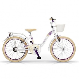 MBM vélo MBM 201 / 18 Fleur, vélo de Trekking et Citta Mixte Enfant Taille Unique Bianco A28