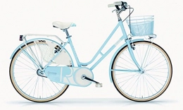 MBM vélo MBM Riviera Bicyclette rétro vintage avec cadre en acier pour femmes, Femme, Bleu ciel clair