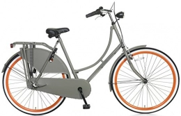 Unbekannt vélo POPAL 28 S3 Omafiets OM28 S3 Vélo hollandais 3 vitesses pour femme, Femme, Gris / orange fluo, 28 pouces