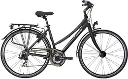 Lombardo Vélos de villes Taranto 400 28 Zoll 43 cm Frau 7G Felgenbremse Anthrazit