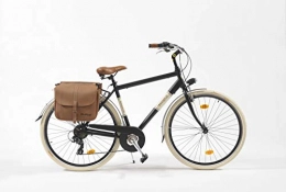 Via Veneto vélo Via Veneto Vélo 605A pour homme, fabriqué en Italie, taille du cadre 50, noir poudre de café.