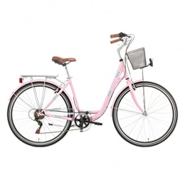 Descheemaeker Vélos de villes Vélo dame CENTRAL PARK 28" 18 vit. rose 2017