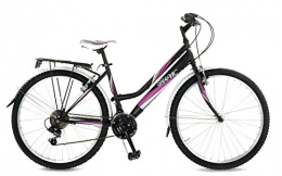 Velomarche vélo Vélo pour femme, Graphic, 26", Shimano 18 V, noir mat.