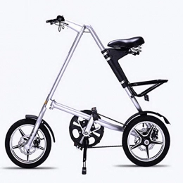 AINY Vélos pliant AINY Vélo Pliant 16 Pouces en Aluminium De Vélos pour Adultes 6 Vitesses Vélo Électrique 21 Vitesse Vélo Pliant Vélo, Argent, 14in