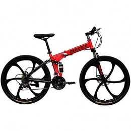 Bike vélo Bike Vélo Vélo Vélo de plein air Fitness Vélo de route portable, roues de 26 pouces, vélo de piste de montagne vélos pliants en acier à haute teneur en carbone, vélo 21 / 24 / 27 vitesses à suspension co