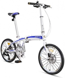 FEE-ZC Vélos pliant FEE-ZC Universal City Bike 20 Pouces 16 Vitesses Banlieue Plier Cadre en Alliage d'aluminium pour Adulte Unisexe