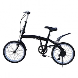 Futchoy vélo Futchoy Vélo pliable 20 pouces avec 7 vitesses - Double frein V - 112 nœuds - Unisexe - Noir