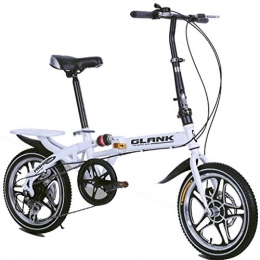 GWM Vélos pliant GWM Pliable vélos Pliant 10 Secondes Adulte Enfant Femmes et Homme Sports de Plein air Vélos (Color : White, Size : Size1)