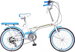 HFFFHA vélo HFFFHA Mini vélo, léger vélo Pliant Ville vélo vélo Adulte Ultra léger Vitesse, Shock Absorber vélo Portable Banlieue vélo (Color : A)