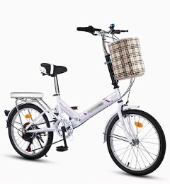 ITOSUI Vélos pliant ITOSUI Vélo de Ville Pliant, vélo Pliant à 7 Vitesses en Acier à Haute teneur en Carbone, vélo Pliant Compact pour Adultes, vélo à Suspension complète pour Adolescents, Adultes