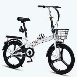 ITOSUI vélo ITOSUI Vélos Pliables, vélo Pliant pour Adulte, Cadre en Acier à Haute teneur en Carbone, Freins légers en V pour vélo Pliable, Porte-Bagages arrière, Garde-Boue Avant et arrière