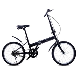 Jbshop Vélos pliant Jbshop Vélos pliants Vélo Pliant Portable vélo Pliant vélo étudiants Adultes Portable Ultra-léger Homme et Femme Ville d'équitation (20 Pouces) Vélo Pliant Unisexe (Color : Black)