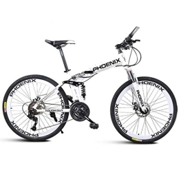 Kays vélo Kays VTT Vélo de Montagne Mountain Bike, 26" Unisexe Pliable Ravine Vélo 24 Vitesses Cadre en Acier Au Carbone Suspension Frein À Disque Avant