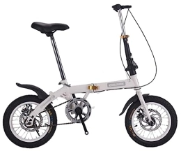 Kcolic vélo Kcolic Mini Vélos Pliants, Vitesse Unique 14 / 16 Pouces Vélo Pliant Étudiant Super Léger, Cadre en Aluminium Léger, Double Freins Disque Avant D, 14inch