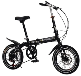 Kcolic vélo Kcolic Vélo Pliant 16 Pouces, Mini Vélo Pliant Étudiant Léger, Cadre en Acier Au Carbone, Selle Confort, Vélo Camping, Vélo Ville A, 16