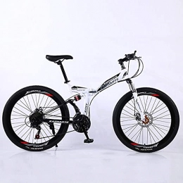 KELITINAus vélo KELITINAus Vélo de Montagne, 24 / 26 Pouces 21 Vitesse Double Disque Bicyclette Vélo Pliante Pour Adolescents Adultes Bicyclette Vélos Plein Vélos Vtt, A-26N-10Knifewheels, C-26In-40Cutterwheel