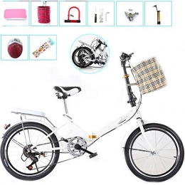 KJHGMNB Vélos pliant KJHGMNB Vélo Pliant, Pliage Rapide, Cadre en Acier Au Carbone, Pneus Anti-Dérapantes, Pliant Makes Voyage Plus Pratique, Rendre Votre Voyage Particulièrement Simple Et Confortable