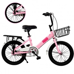 KJHGMNB vélo KJHGMNB Vélos Pliants, Vélos Pliants pour Enfants, Cadre en Acier Haut Carbone Processus De Peinture Électrostatique, Résistant À l'usure Et Résistant À La Pression, Confortable Au Toucher, Rose