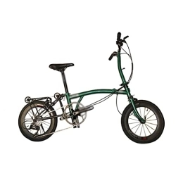 KOOKYY vélo KOOKYY Vélo 16 Pouces Vélo Pliant 349V Frein 9 Vitesses Chrome Molybdène Cadre Acier Mini Vélo