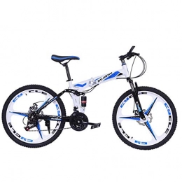 KOSGK Vélos pliant KOSGK Mountain Bike Girl Boy Bicycles VéLo Pliant 26 Pouces avec Robuste Suspension Acier 6 Rayons, Suspension IntéGrale PremièRe Qualité Et Vitesse IntéGrale,