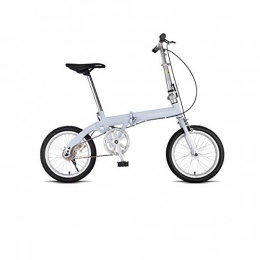 Kuqiqi vélo KUQIQI Vlo Pliant, vlo de Route portatif Ultra-lger pour Hommes et Femmes Adultes, Petit vlo pour tudiant de 16 Pouces (Color : Light Blue, Size : 16 inches)