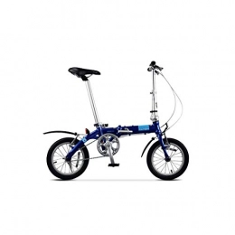 LANSHAN Vélos pliant LANSHAN DAHON BYA412 vélo Pliant Mini Ultra léger Étudiant Hommes et Les Femmes de Petite Portable Roue de Bicyclette (Color : Blue)