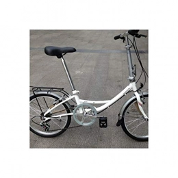 LANSHAN Vélos pliant LANSHAN DAHON URT060 vélo Pliant 20 Pouces 6 Shifting (Color : White)
