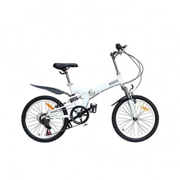 LXJ vélo LXJ 20 Pouces vélo Pliante pour Femmes Hommes Adultes Vitesse Variable Pliante Montagne vélo à vélo de Fond Unisexe Adolescents à 6 Vitesses Amortisseur léger léger