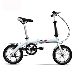 LXJ vélo LXJ Vélo à vélo de 14 Pouces Vélo Pliant à vélo portatif Alliage d'aluminium Vélo Vélo pour Adultes et Adolescents, Frein V-Frein, Longueur de Voiture à Simple Vitesse 115cm