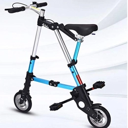 LYXQQ Vélos pliant LYXQQ Mini Bicyclette Pliable, Bicyclette portative, Bicyclette Pliante Ultra-légère, 10 Pouces, Bleu