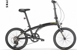 MBM vélo MBM S N A P Vélo Pliable Unisexe – Adulte, Noir A01, 20"