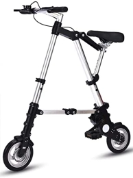 Generic vélo Mini vélo Pliant de 8 Pouces, système de Pliage Rapide de Ville réglable et Confortable en Aluminium léger, vélo d'étudiant Portable Ultra-léger pour Adultes Blanc (Taille Blanche)