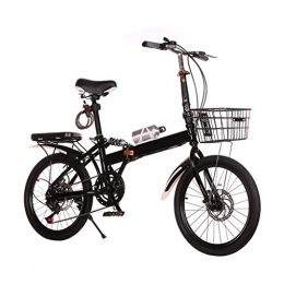 LXJ Vélos pliant Mini Vélo Pliant Léger De 20 Pouces, Adapté Aux Employés De Bureau Étudiant dans Les Environnements Urbains, Vitesse Variable Et Absorption des Chocs