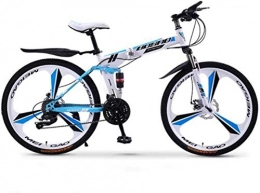 MJY Vélos pliant MJY Vélos pliants VTT, double frein à disque 24 vitesses, suspension intégrale antidérapante, vélos de course hors route à vitesse variable pour hommes et femmes 6-11, B1, 24 pouces