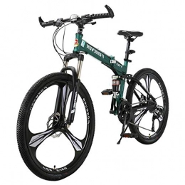 MYANG vélo MYANG VTT Vlo 24inch Double Frein Disque Vlo Pliant, Vlos avance Sport Deformation (Army Green), Vert, 24 Speed