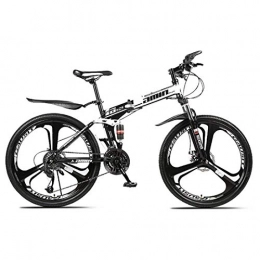 LHQ-HQ Vélos pliant QGL-HQ Sports de plein air pliant de vélo de montagne, 26 pouces, 27 vitesses, vitesse variable, Freins à double disque, absorption des chocs, Offroad vélos, Adulte Hommes équitation en extérieur, Rou