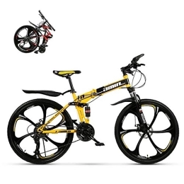 QJWN vélo QJWN 24 / 26 Pouces Vélo de Montagne Se Pliant Vélo de Vitesse de Pneu d'usure de Pneu d'absorption de Choc de Double d'absorption de Double de (21 / 24 / 27 Vitesse en Option)