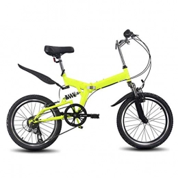QNMM Vélos pliant QNMM Série de bicyclettes Pliantes, idéales pour la Conduite en Ville et Les déplacements, Roues de 20 Pouces, Yellow