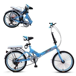 Skyout vélo Skyout 20-inch Vélo Pliant Pliable 6 Vitesses Cyclisme Banlieue Vélo Pliable étudiant Adulte féminin Auto Moto Armature en Aluminium léger Absorption des Chocs Vélo Pliant