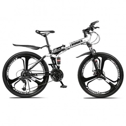 Tbagem-Yjr vélo Tbagem-Yjr Acier-Carbone Pliant VTT, Vélo De Vélo Libre De Roue 26 Pouces (Color : Black, Size : 30 Speed)