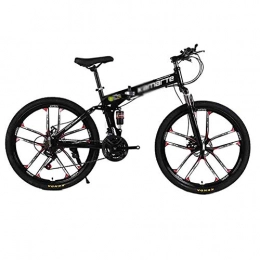 tools vélo tools BMX Dirt Vélos de Route Pliable Vélo VTT Adulte VTT Pliant Route Vélos for Hommes et Femmes 26En Roues Vitesse Double Disque de Frein (Color : Black, Size : 24 Speed)