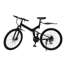 Futchoy Vélos pliant VTT 26 pouces en acier au carbone, 21 vitesses - Pliable jusqu'à 150 kg - Pour les voyages en plein air - Pour les garçons, les filles, les femmes et les hommes