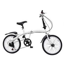 Futchoy vélo Vélo adulte pliable 7 vitesses, double frein V Béquille robuste